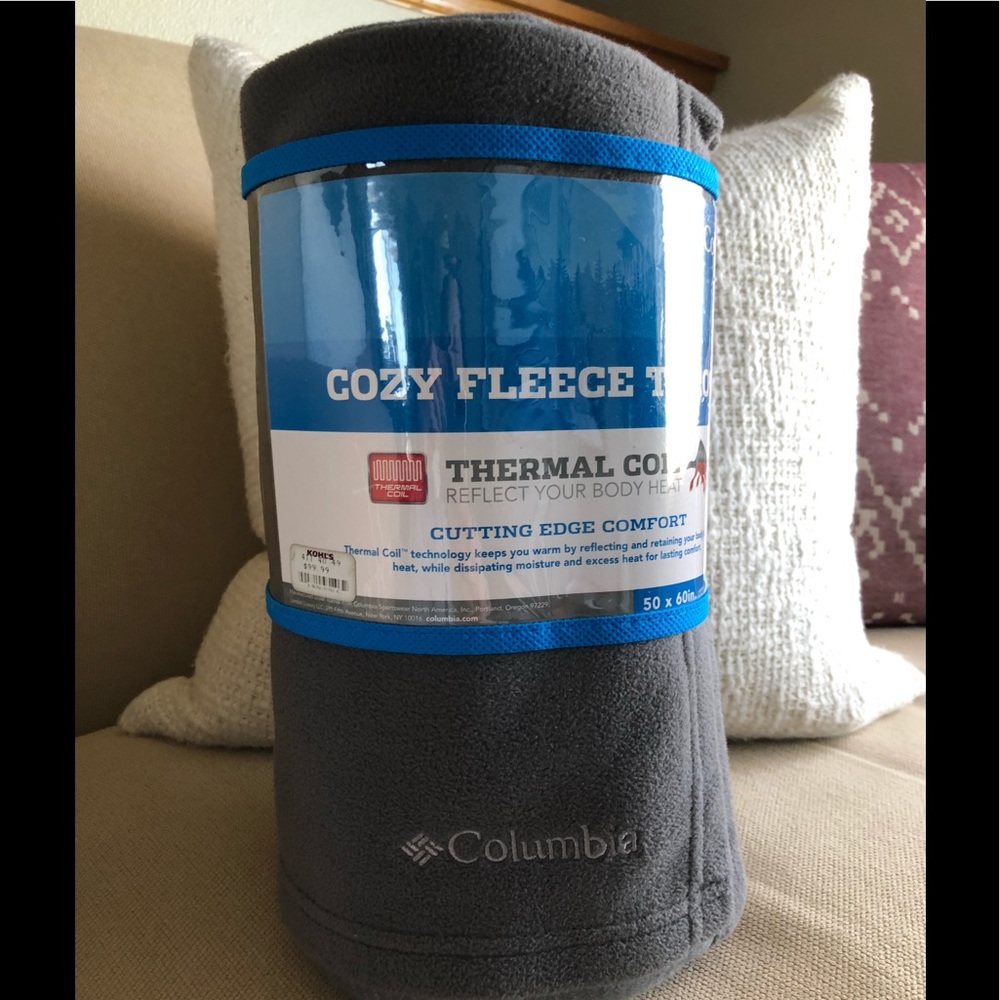 Columbia Cozy Fleece Throw Thermal Coil